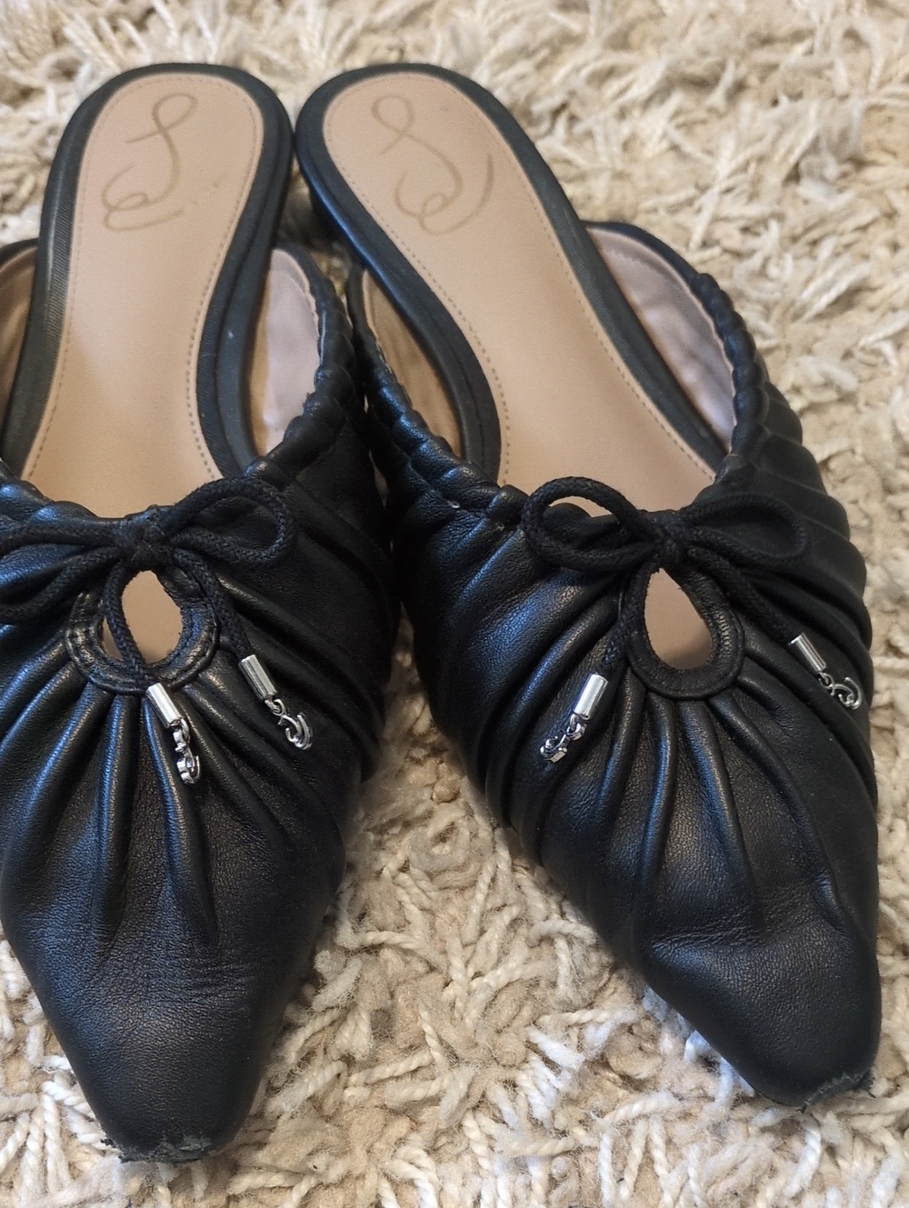 Sam Edelman Julia Ruched Pointed-Toe Flats - Picture 4 of 6